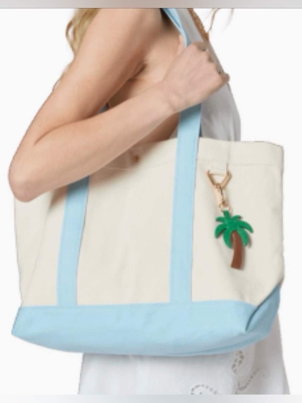 Baublebar Canvas Tote with Charm